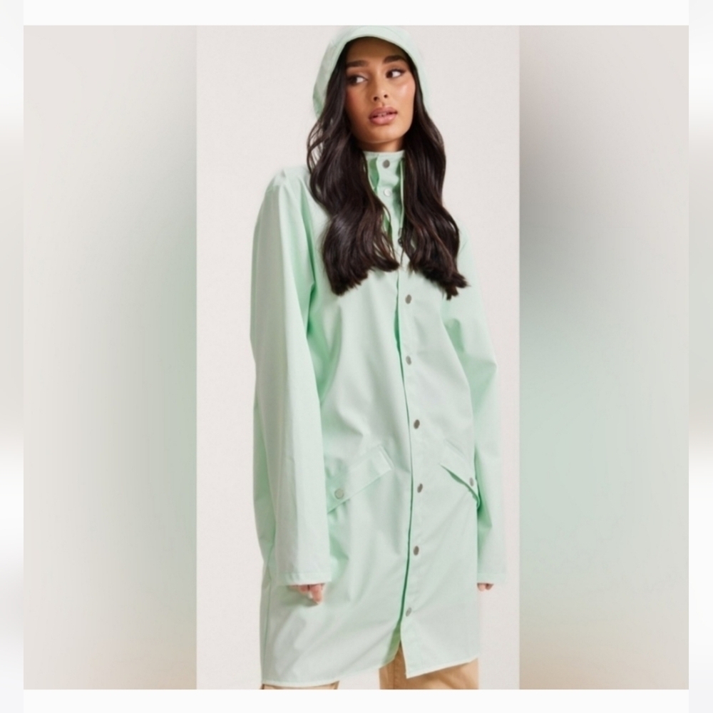Rains Mint Utility Jacket